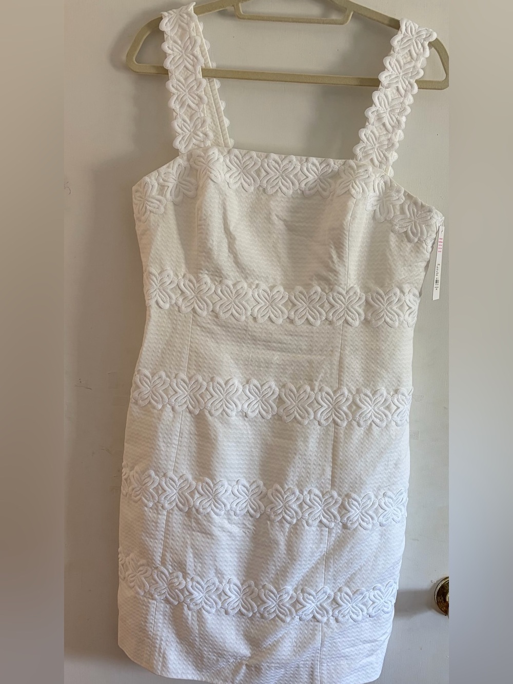 Lilly Pulitzer White Floral Eyelet Mini Dress
